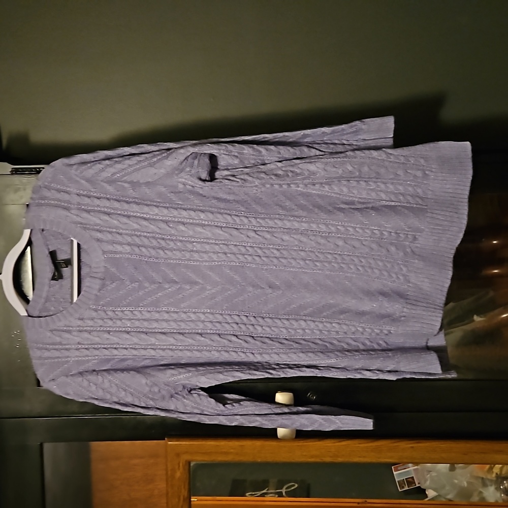 Sparkly cable knit sweater